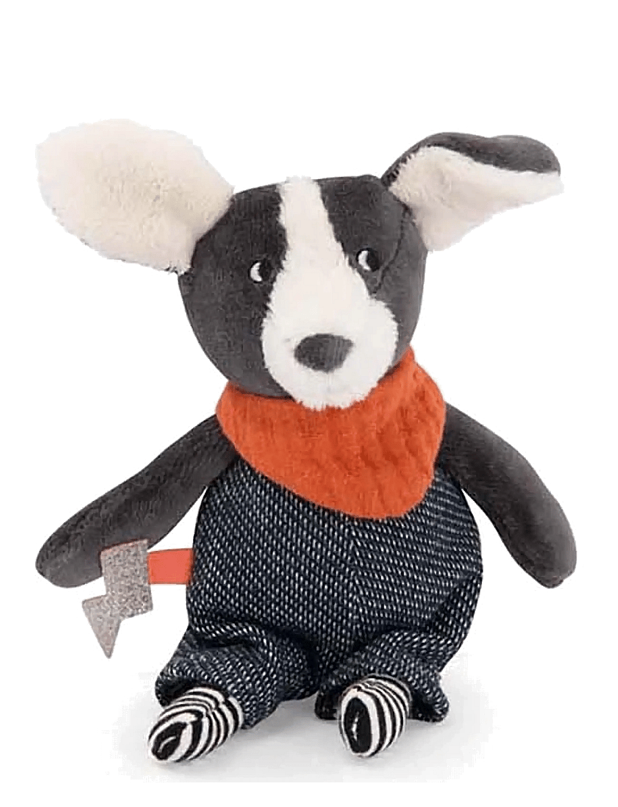 Moulin Roty - Puce the Dog 20 cm - Puce & Pilou - mjukisdjur - blue - 1