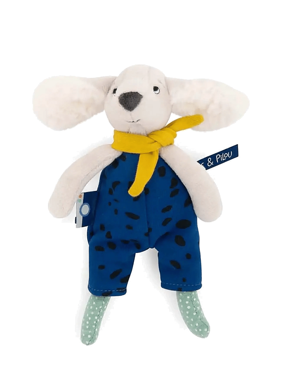 Moulin Roty - Pilou the Dog 20 cm - Puce & Pilou - mjukisdjur - blue - 0