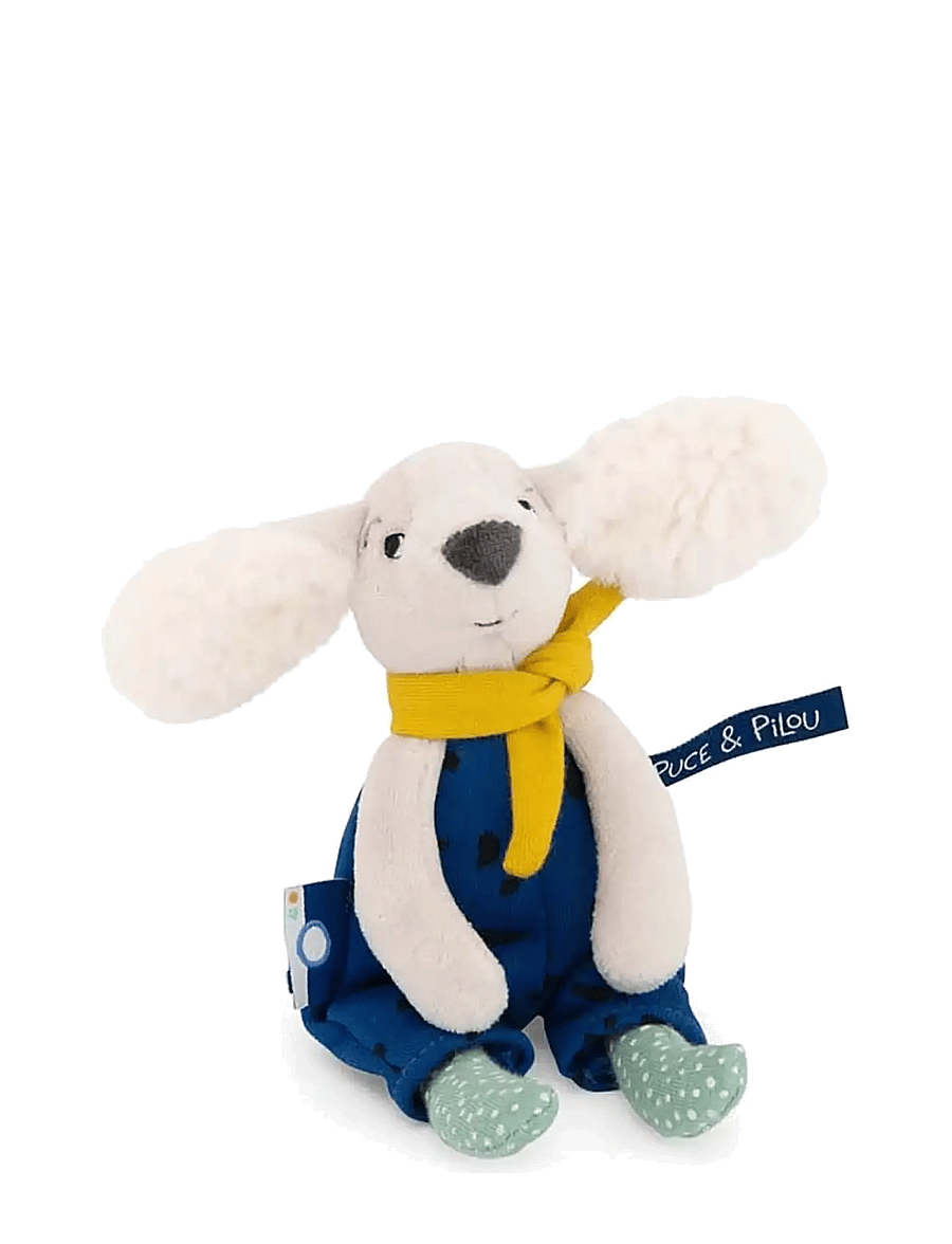 Moulin Roty - Pilou the Dog 20 cm - Puce & Pilou - mjukisdjur - blue - 1