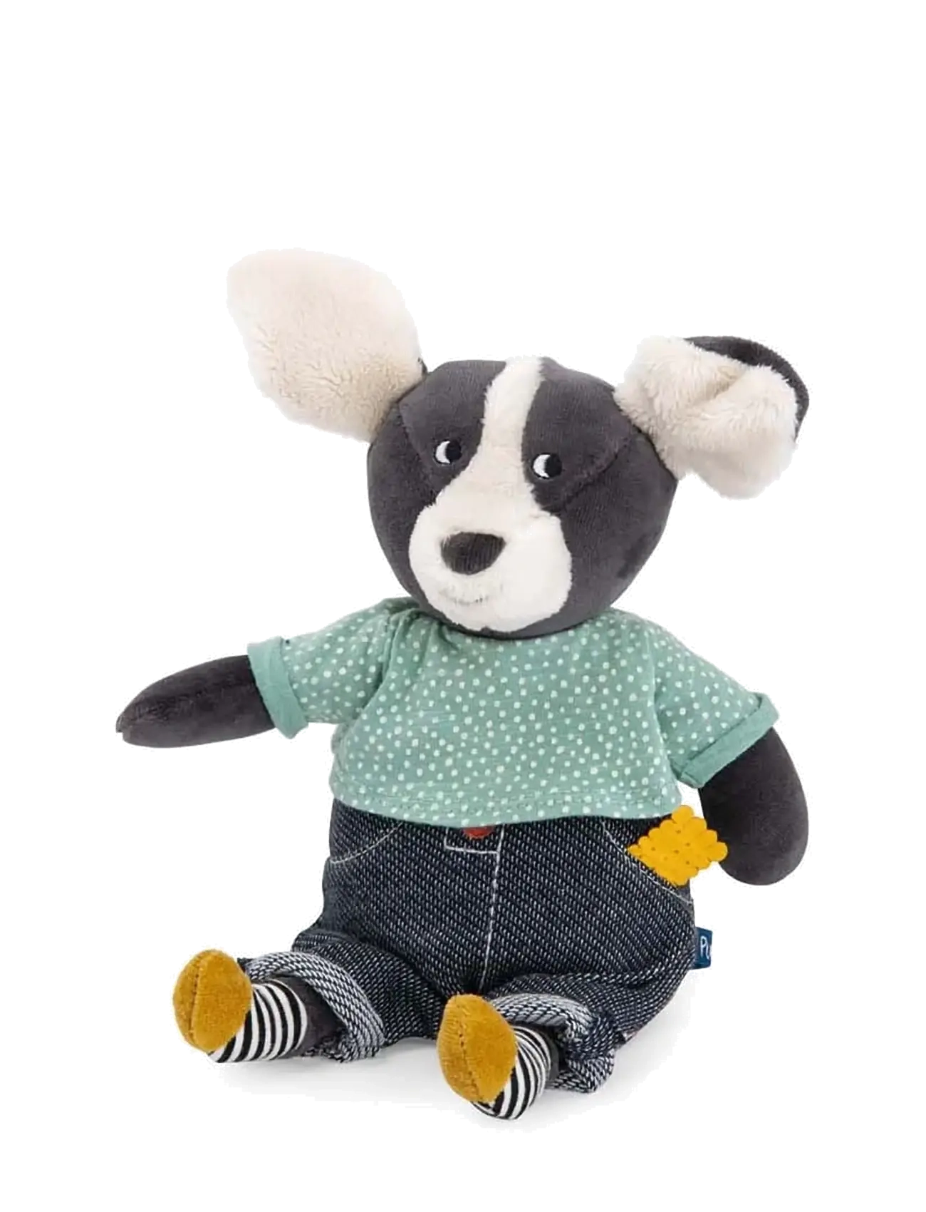 Moulin Roty - Musical Plush - Puce the Dog 27 cm - Puce & Pilou - musikalske plysdyr - multi - 2