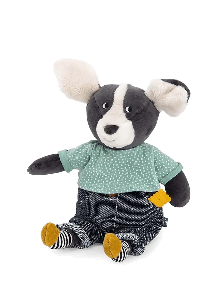 Moulin Roty - Musical Plush - Puce the Dog 27 cm - Puce & Pilou - musikalske plysdyr - multi - 2