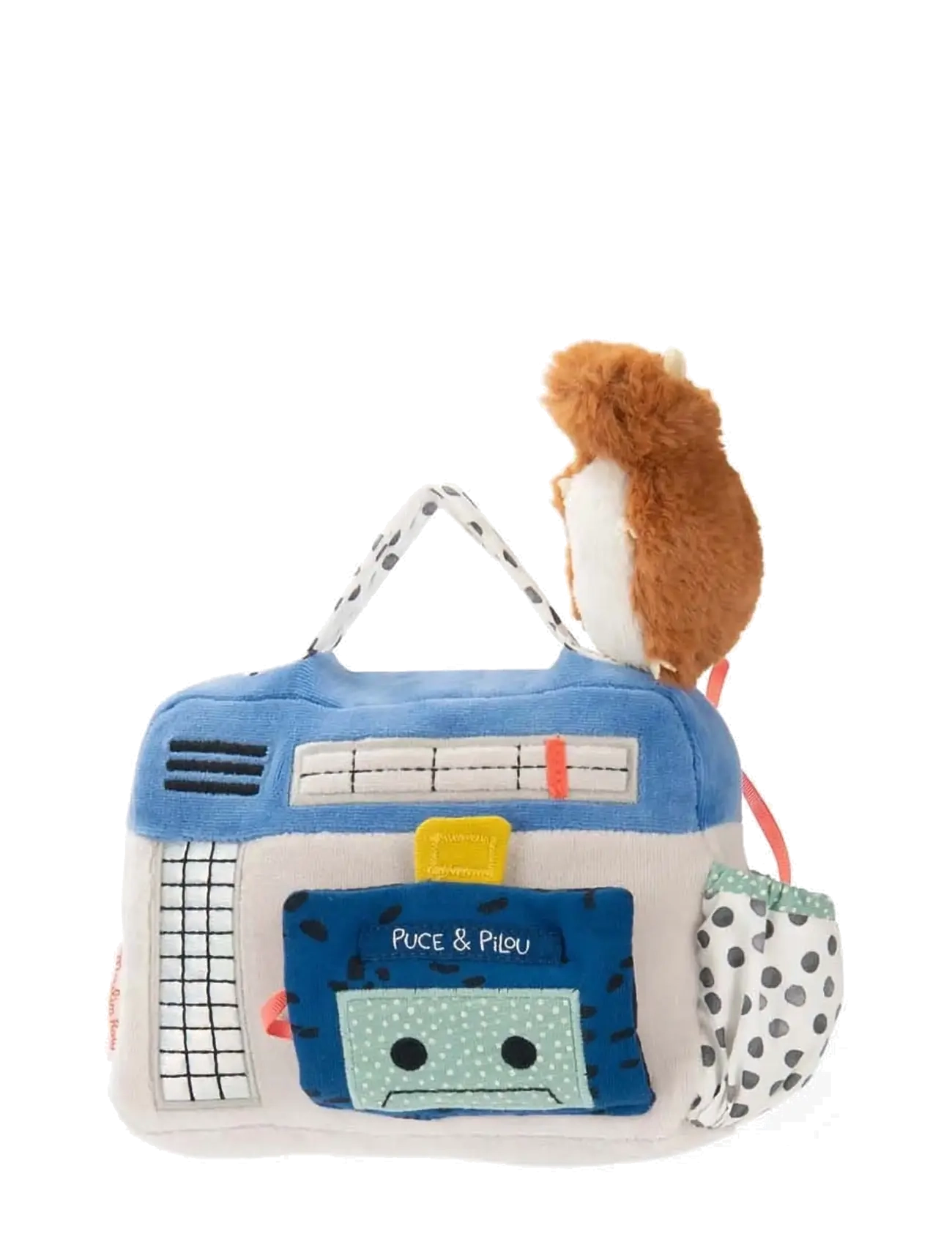 Moulin Roty - Musical Plush - Radio 22 cm - Puce & Pilou - hljómandi mjúk leikföng - multi - 1