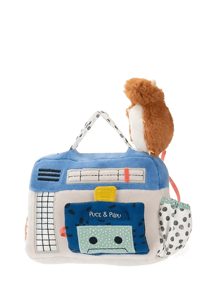 Moulin Roty - Musical Plush - Radio 22 cm - Puce & Pilou - musikalske plysdyr - multi - 1