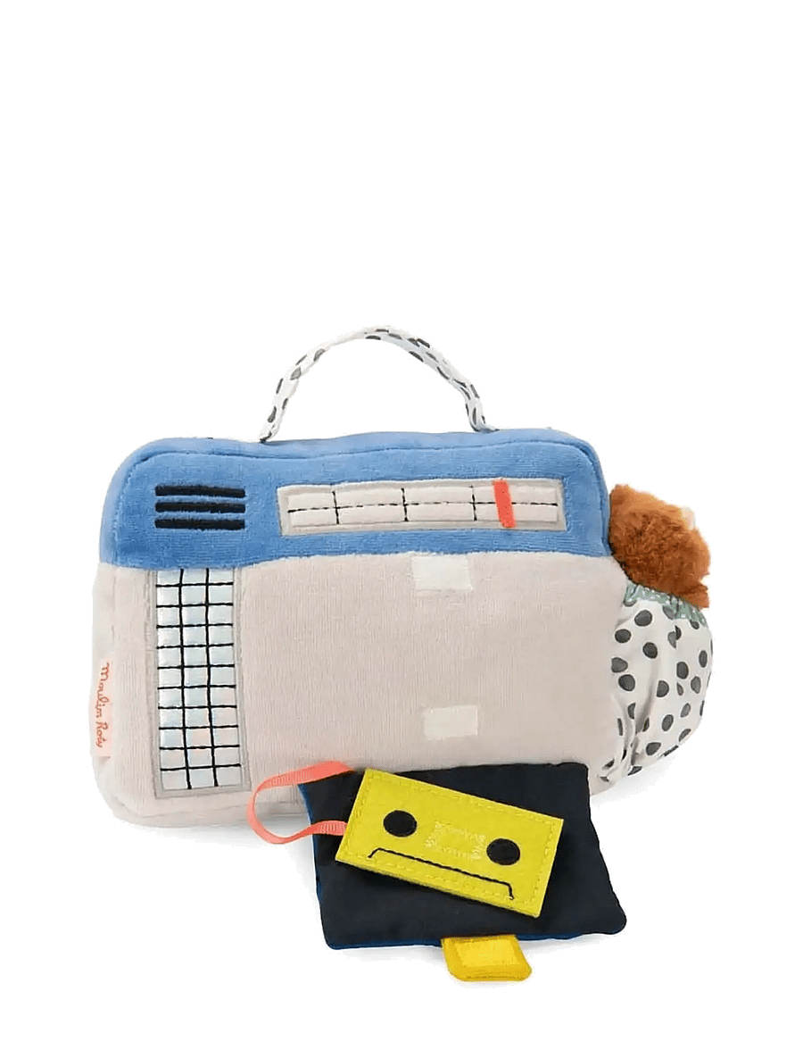 Moulin Roty - Musical Plush - Radio 22 cm - Puce & Pilou - musikalske plysdyr - multi - 2