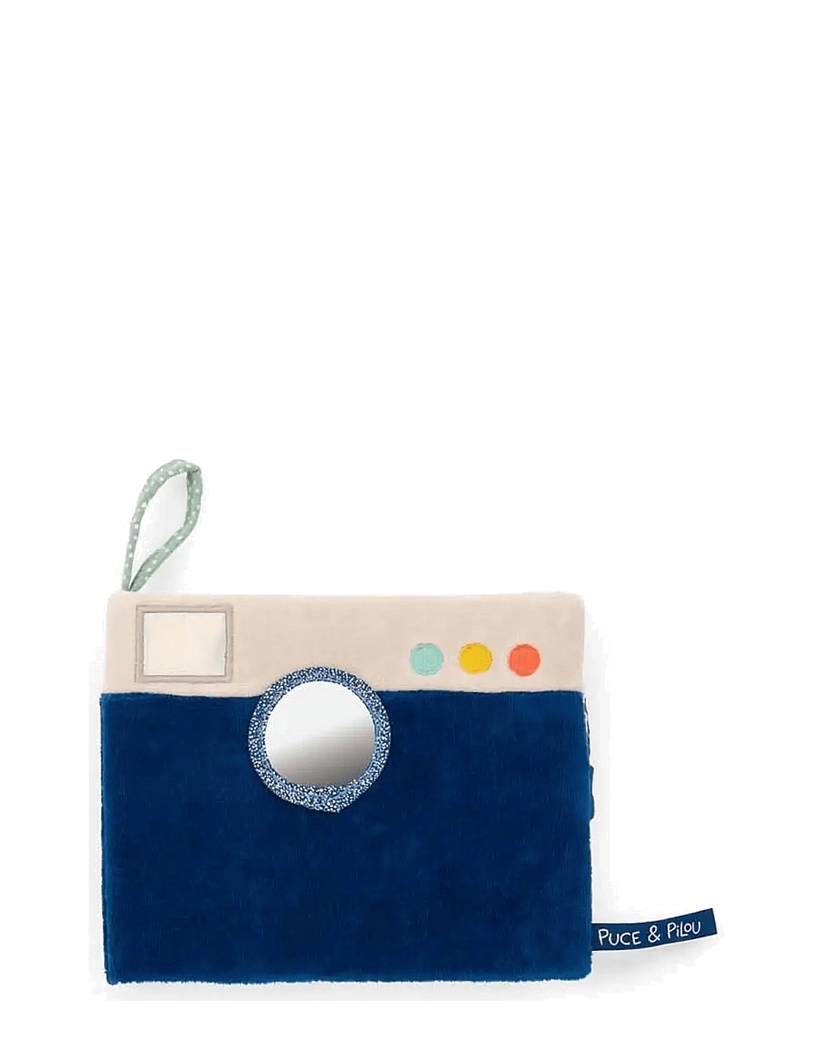 Moulin Roty - Soft Photo Album - Puce & Pilou - interaktiva leksaker - blue - 0