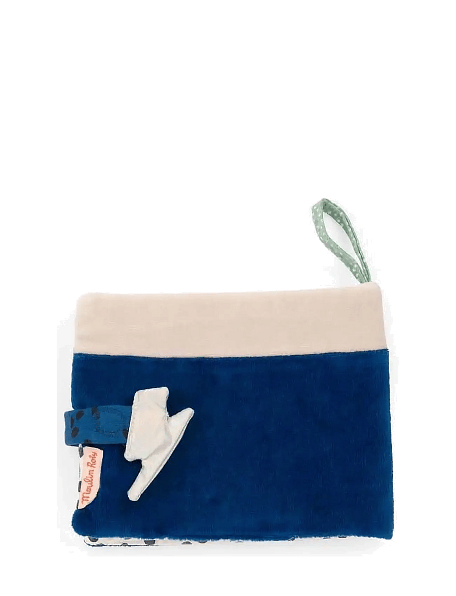 Moulin Roty - Soft Photo Album - Puce & Pilou - interaktiva leksaker - blue - 2