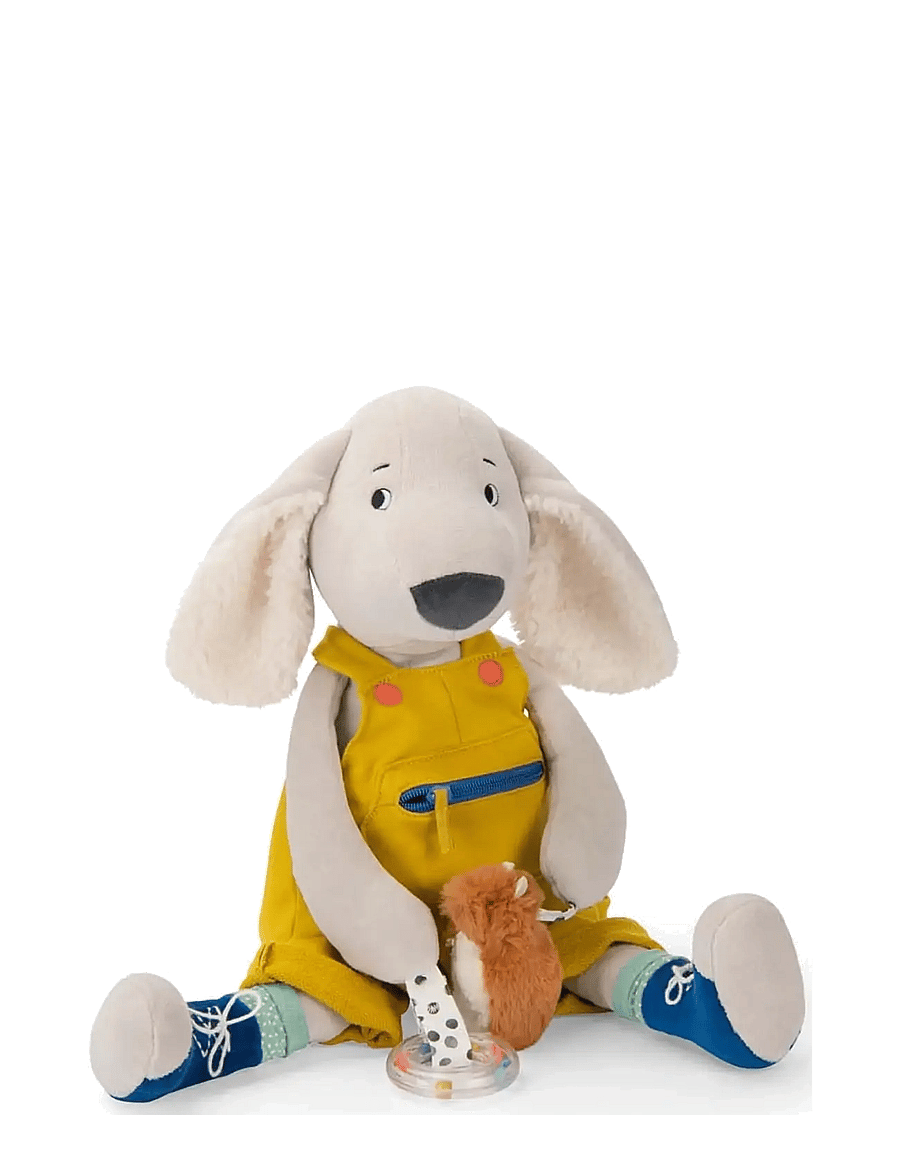 Moulin Roty - Activity Toy - Pilou the Dog 56 cm - Puce & Pilou - interaktivt legetøj - yellow - 1