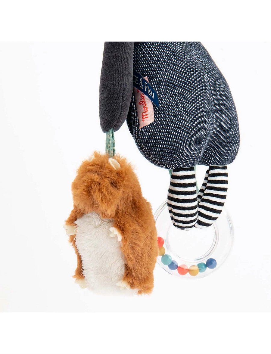 Moulin Roty - Hanging Activity Toy - Puce the Dog - Puce & Pilou - interaktiva leksaker - dark grey - 2