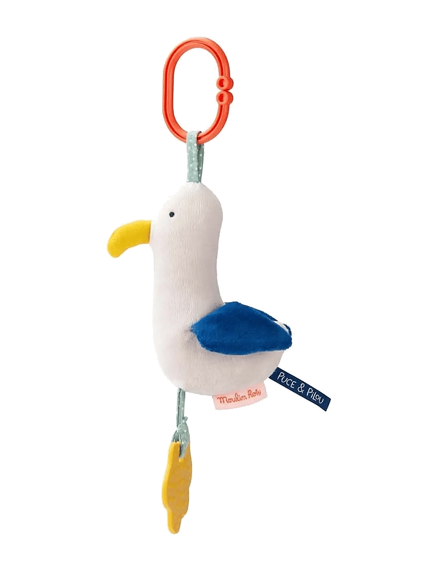 Moulin Roty - Hanging Activity Toy - Marco the Seagull - Puce & Pilou - interaktivt legetøj - white - 1