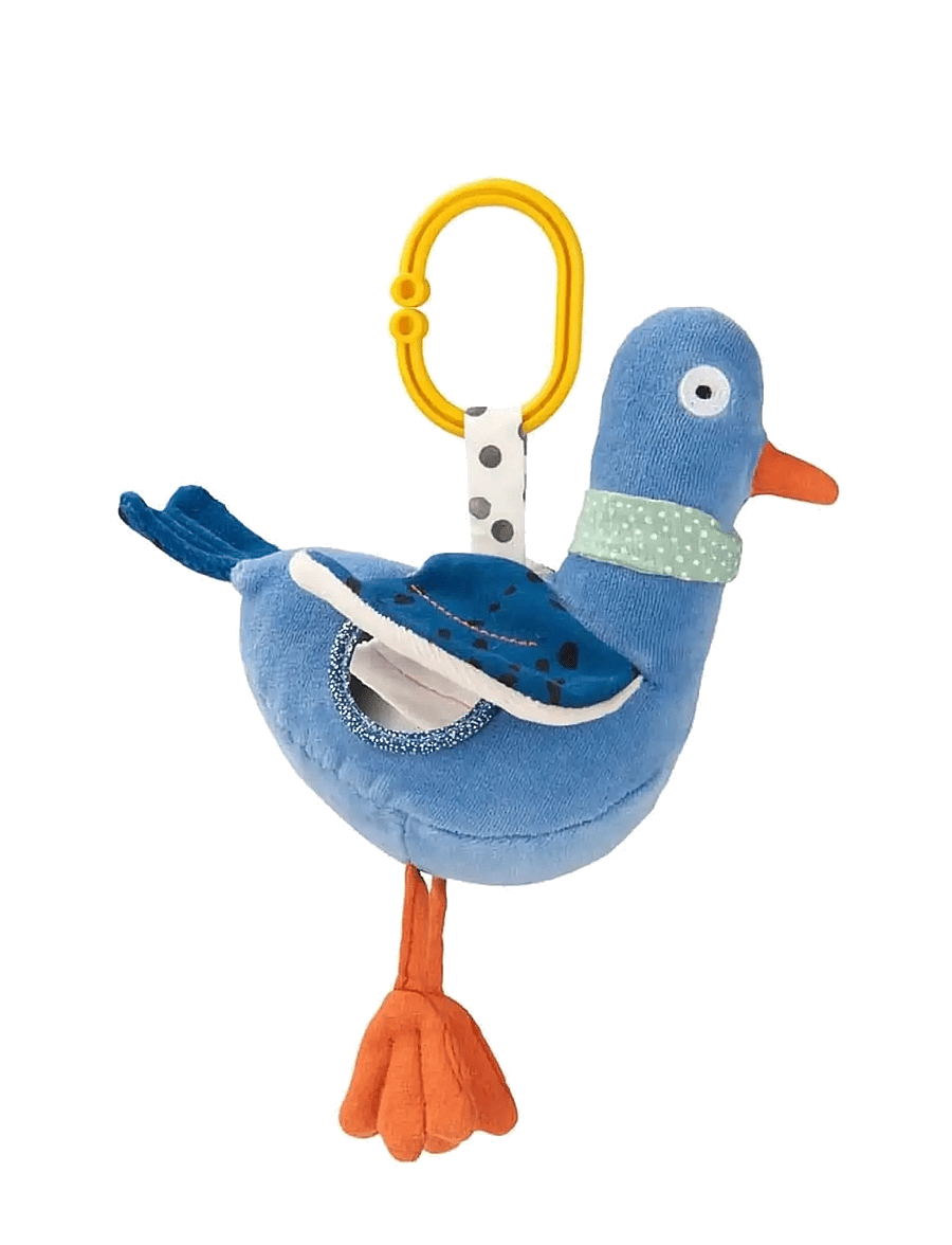 Moulin Roty - Hanging Activity Toy - Marcel the Pigeon - Puce & Pilou - interaktiva leksaker - blue - 0
