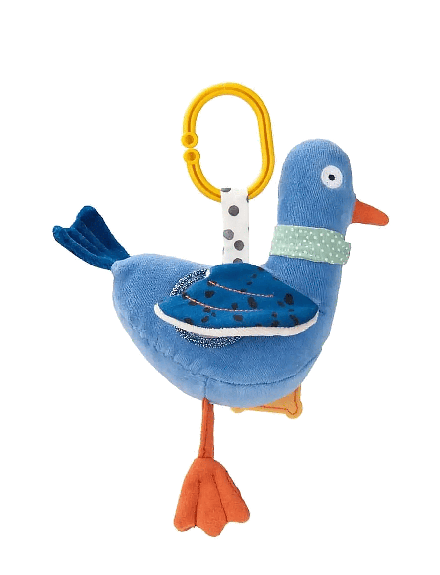 Moulin Roty - Hanging Activity Toy - Marcel the Pigeon - Puce & Pilou - interaktiva leksaker - blue - 1