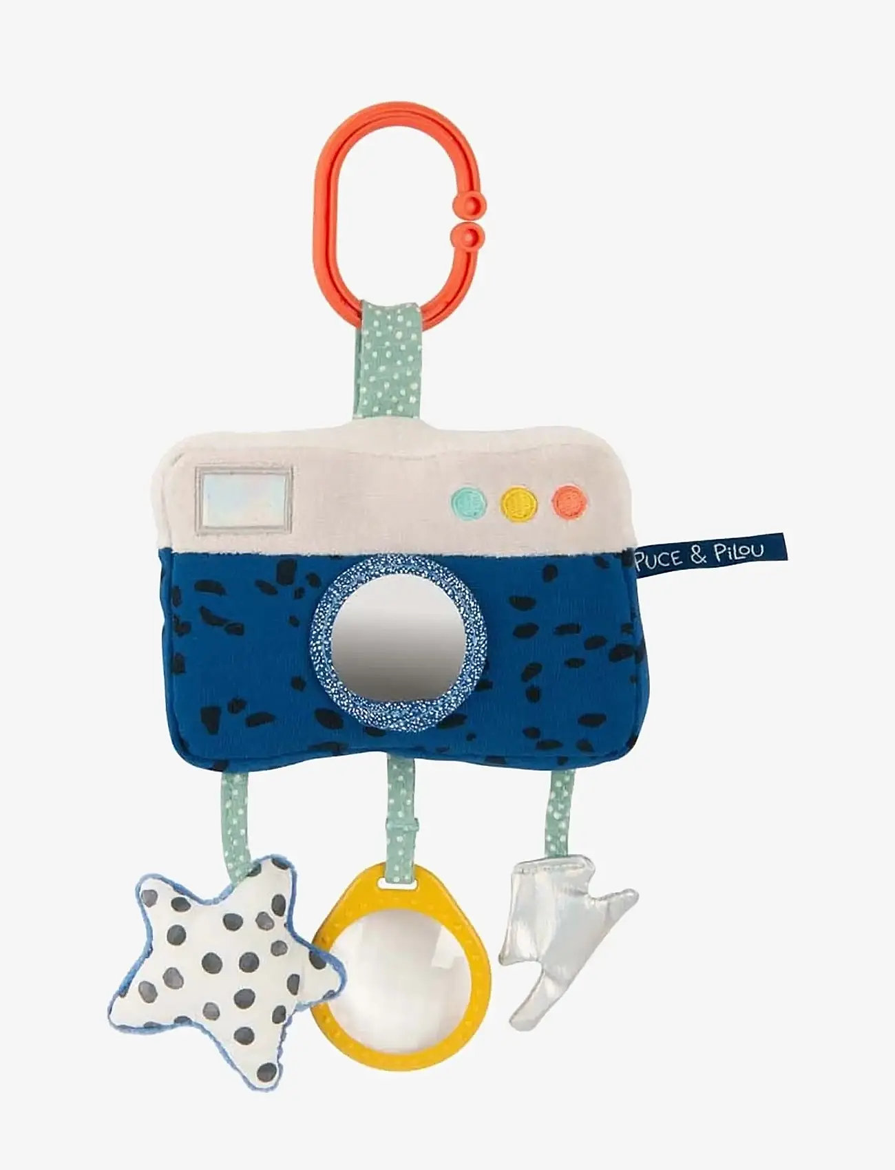Moulin Roty - Hanging Activity Toy - Camera - Puce & Pilou - interaktivt legetøj - blue - 0
