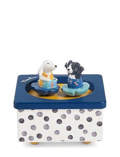 Moulin Roty Musical Box - Puce & Pilou - Musikalske plysdyr - BLUE / navy