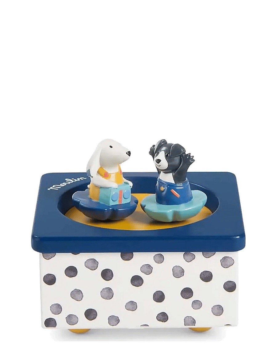 Moulin Roty - Musical Box - Puce & Pilou - dekorationsdetaljer - blue - 0