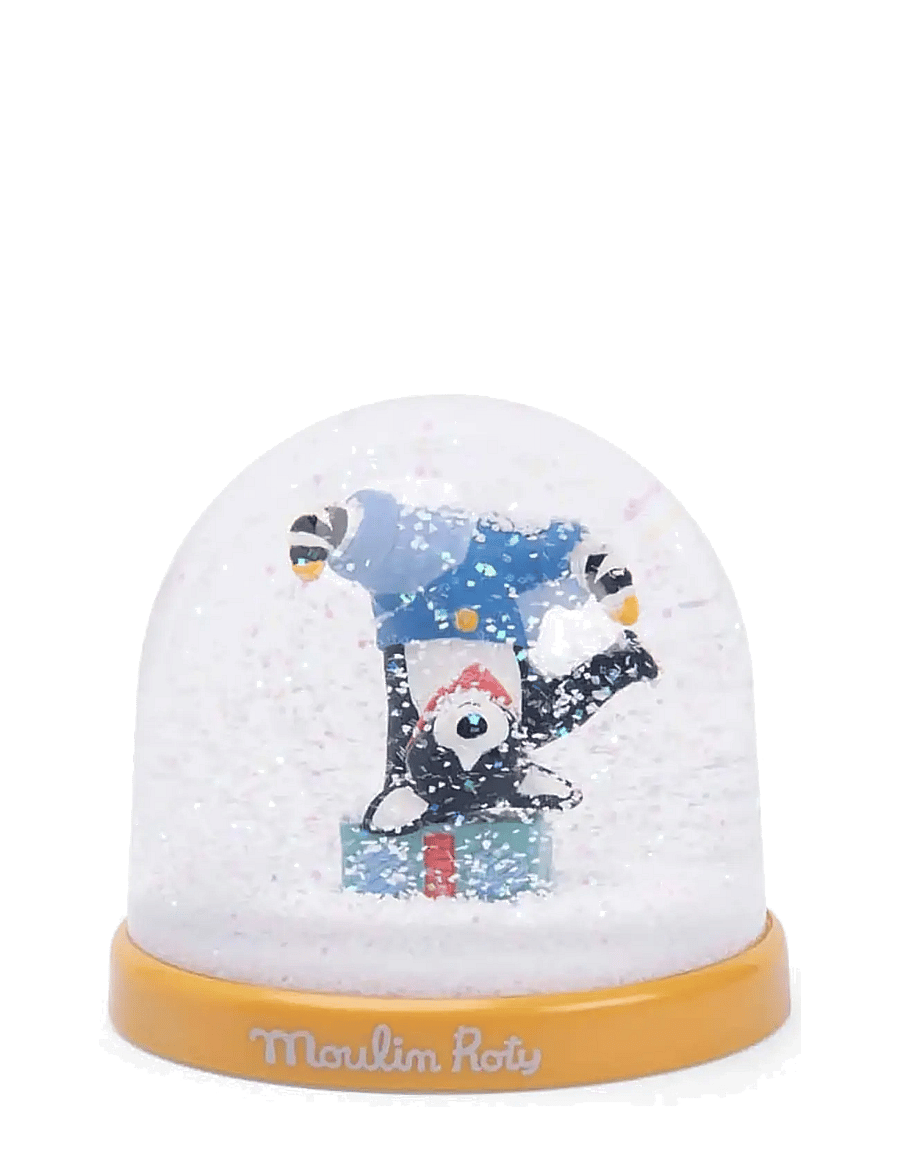 Moulin Roty - Snow Globe - Puce the Dog - Puce & Pilou - dekorationsdetaljer - white - 0
