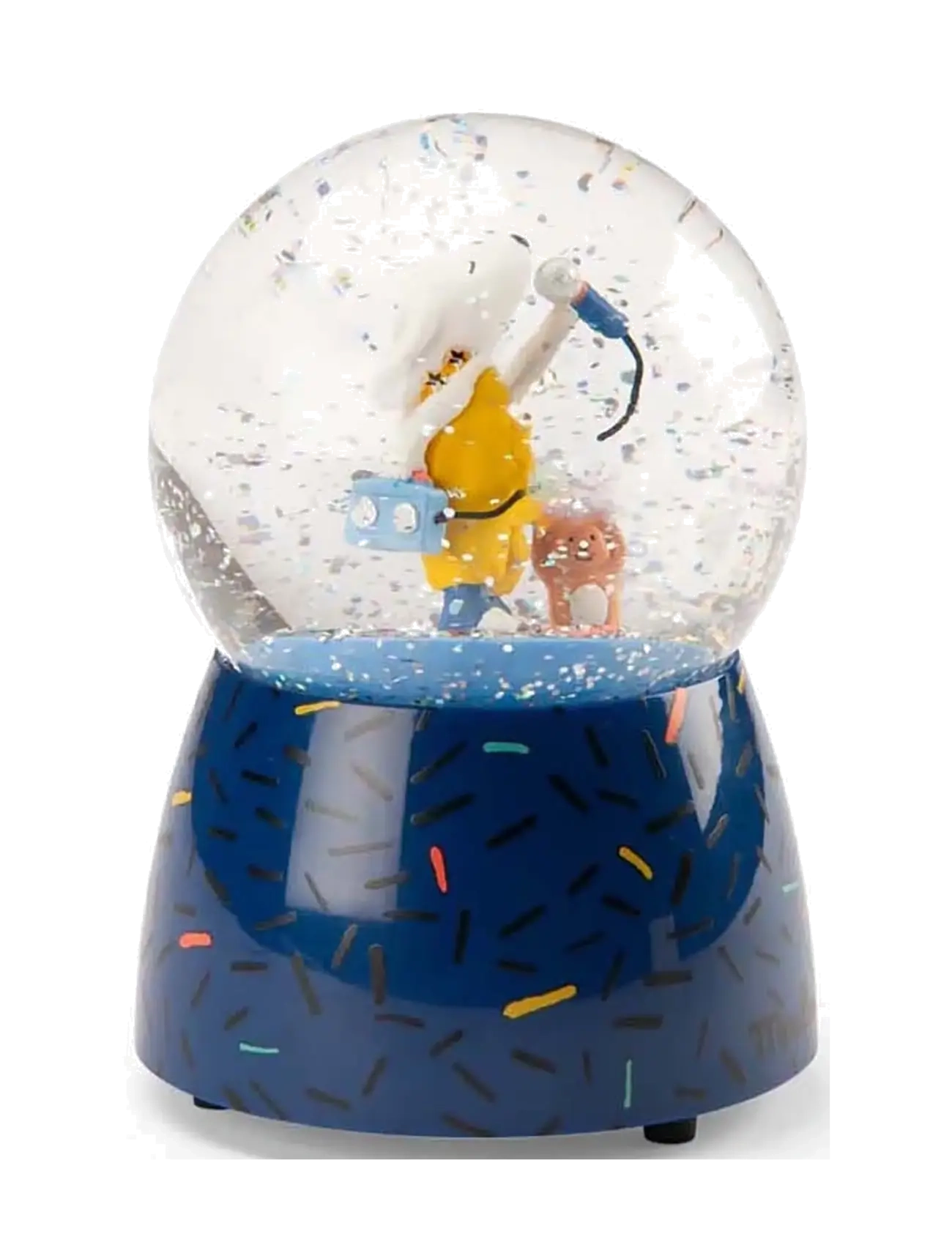 Moulin Roty - Musical Snow Globe - Pilou the Dog - Puce & Pilou - dekorativt tilbehør - blue - 1