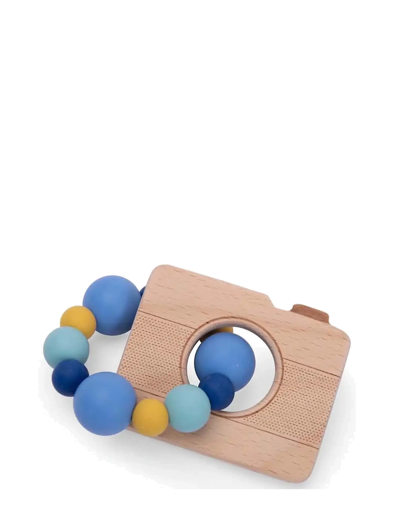 Moulin Roty - Rattle with Teether - Camera - Puce & Pilou - rangler - wood - 1