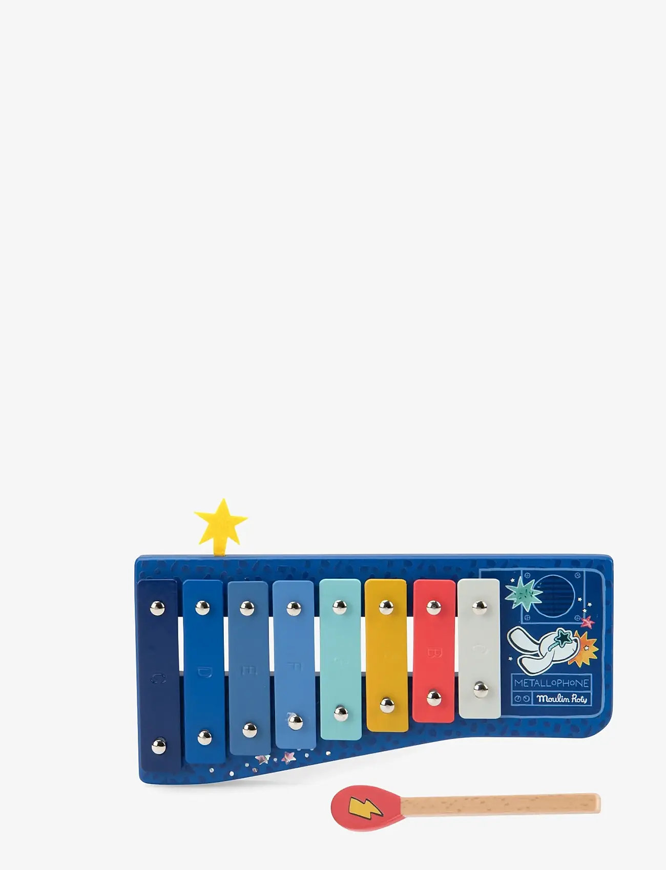 Moulin Roty - Xylophone - Puce & Pilou - musical instruments - blue - 0