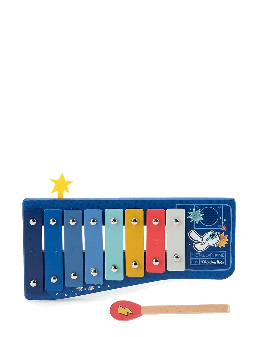 Moulin Roty - Xylophone - Puce & Pilou - musikinstrumenter - blue - 0