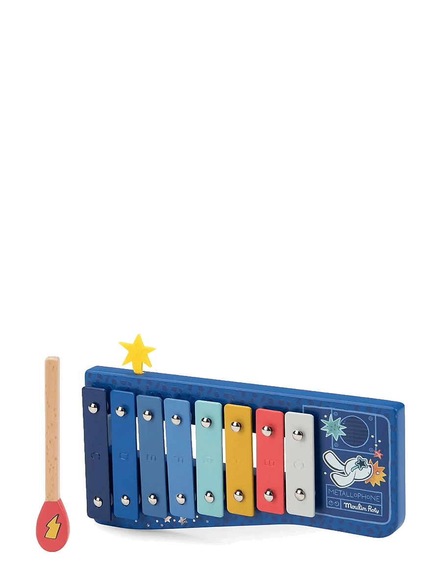 Moulin Roty - Xylophone - Puce & Pilou - musikinstrumenter - blue - 1