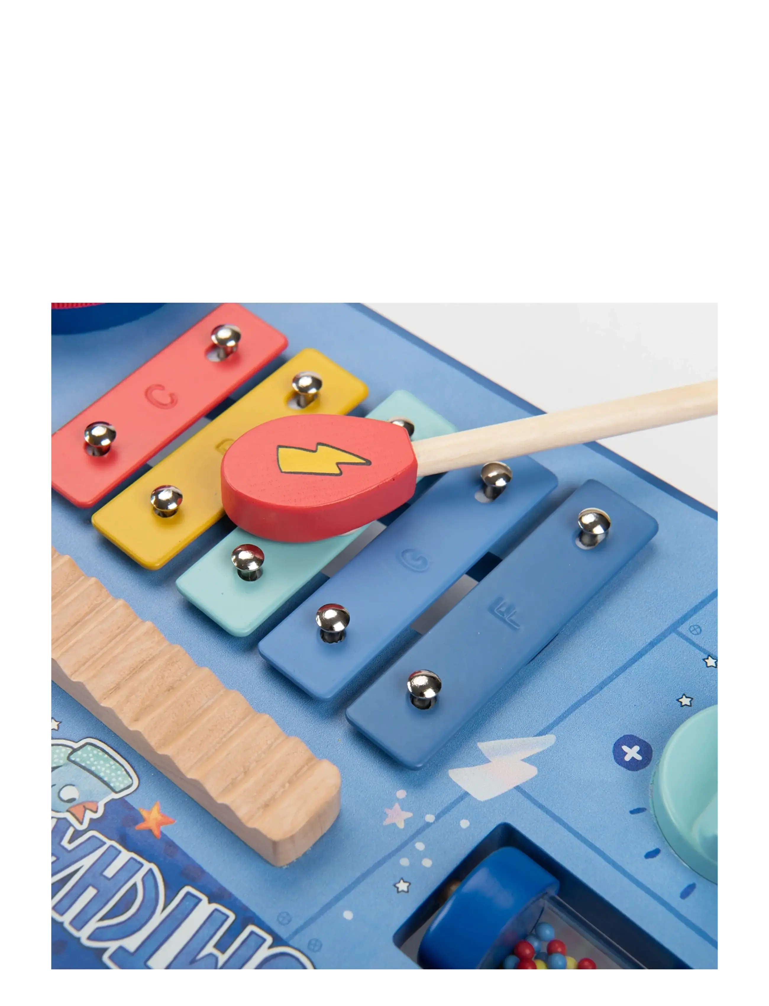 Moulin Roty - Musical Table with 7 Activities - Puce & Pilou - blue - 5