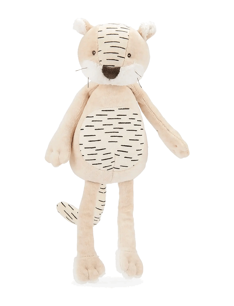 Moulin Roty - Plush Animal - Baboo the Tiger 34 cm - La forêt Mawa - mjukisdjur - cream - 3
