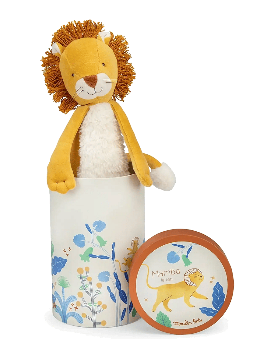 Moulin Roty - Plush Animal - Mamba the Lion 34 cm - La forêt Mawa - mjukisdjur - orange - 0