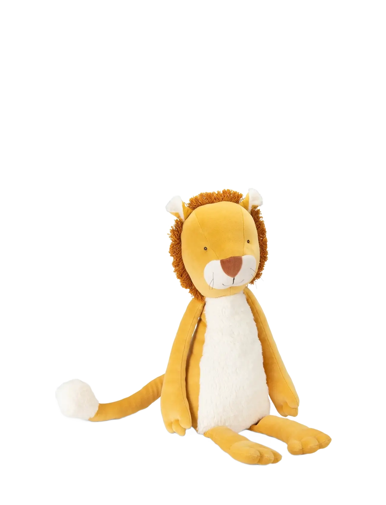 Moulin Roty Plush Animal - Mamba The Lion 74 cm - La Forêt Mawa, One Size, Orange, Soft Legetøj > Stuffed Animals, Børn