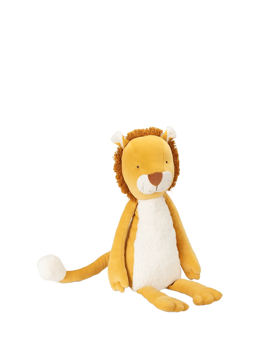 Moulin Roty - Plush Animal - Mamba the Lion 74 cm - La forêt Mawa - tøjdyr - orange - 0