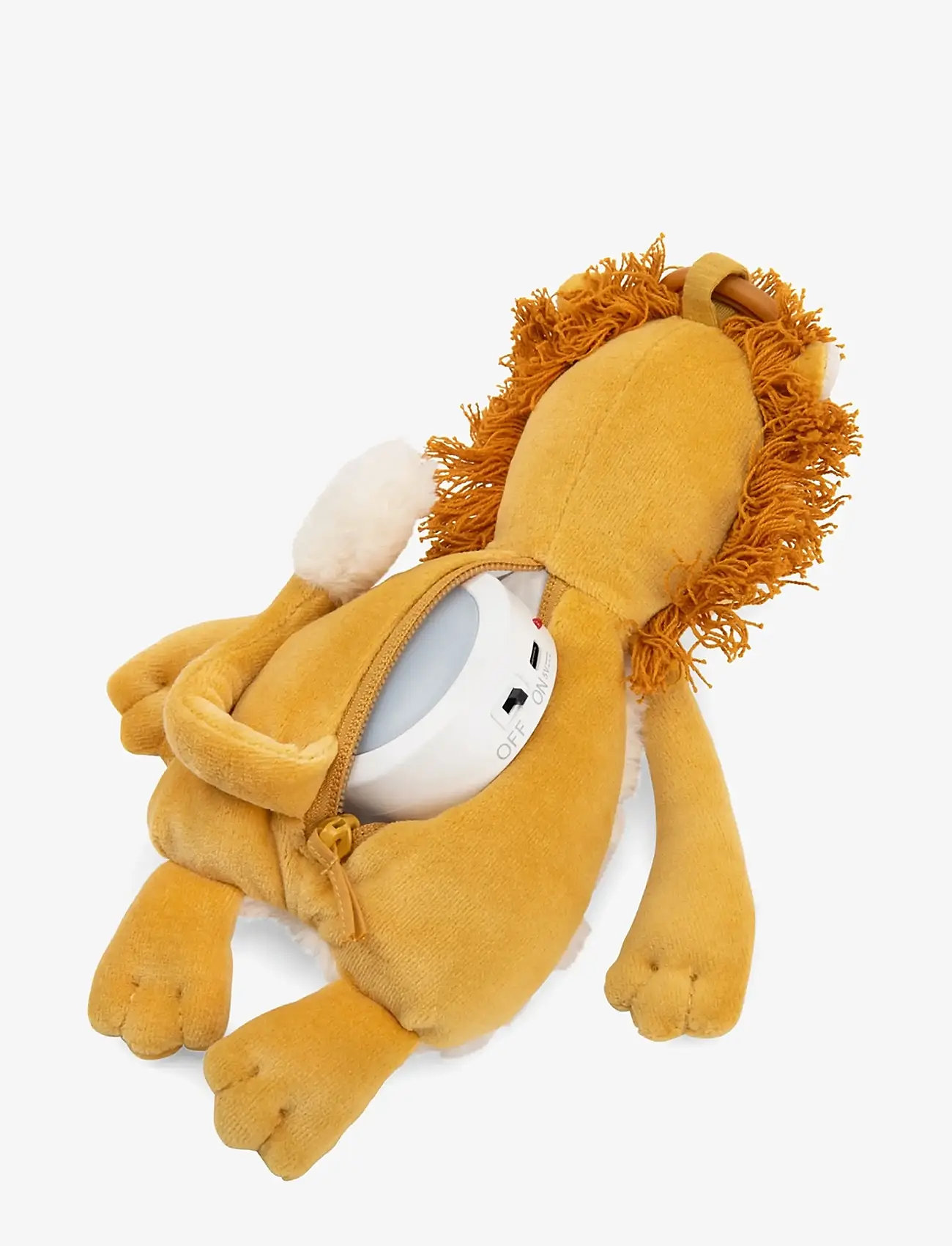 Moulin Roty - Plush Animal - Light-up Lion - La forêt Mawa - tøjdyr - orange - 3