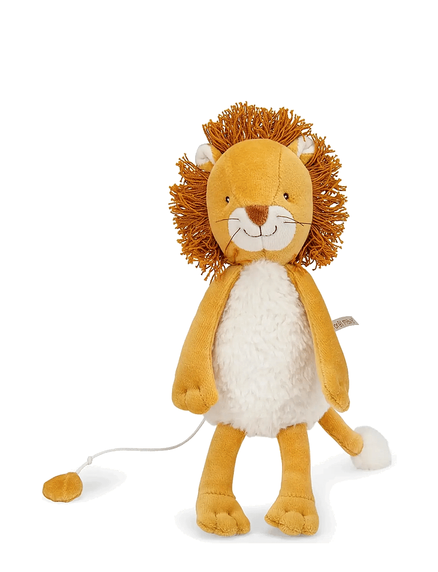 Moulin Roty - Musical Plush - Mamba the Lion 27 cm - La forêt Mawa - musikalske plysdyr - orange - 1
