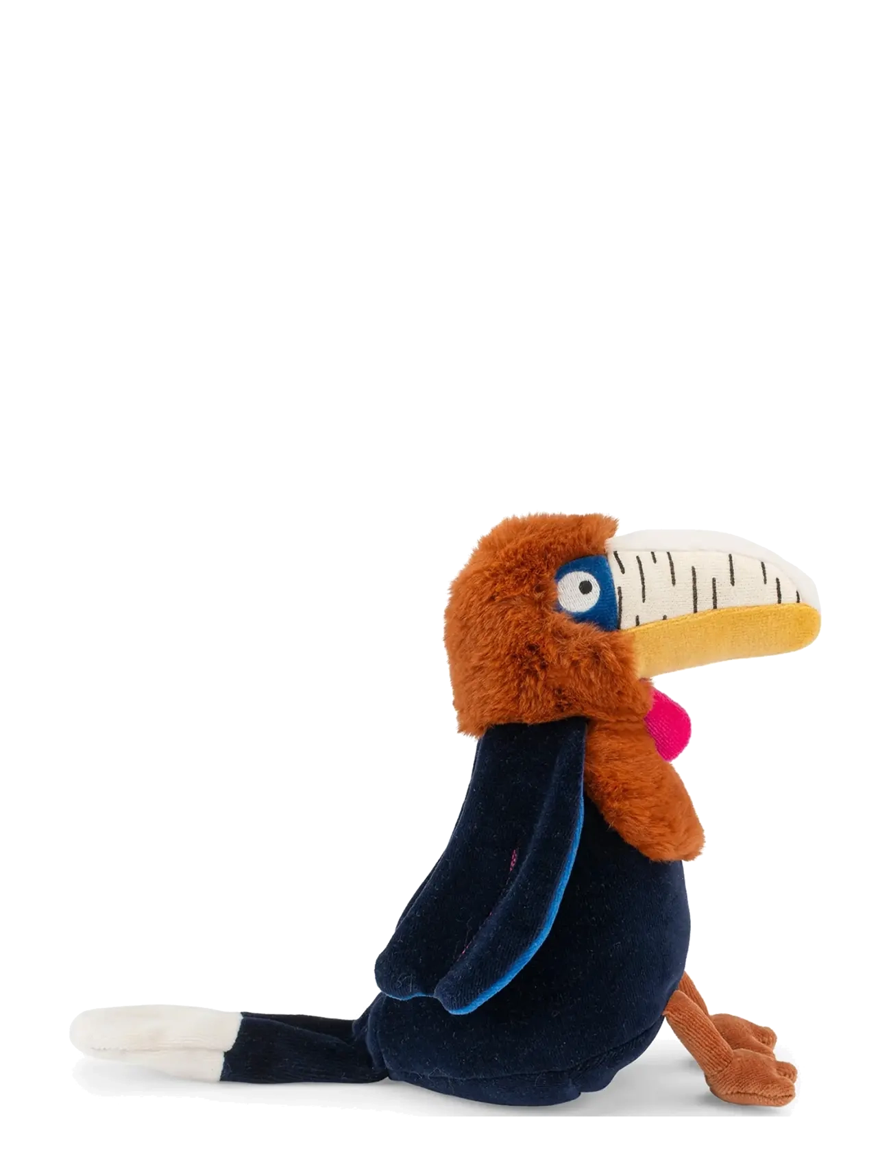 Moulin Roty Musical Plush - Litchi The Hornbill 25 cm - La Forêt Mawa, One Size, Orange, Baby Legetøj > Musical Plush Legetøj, Børn