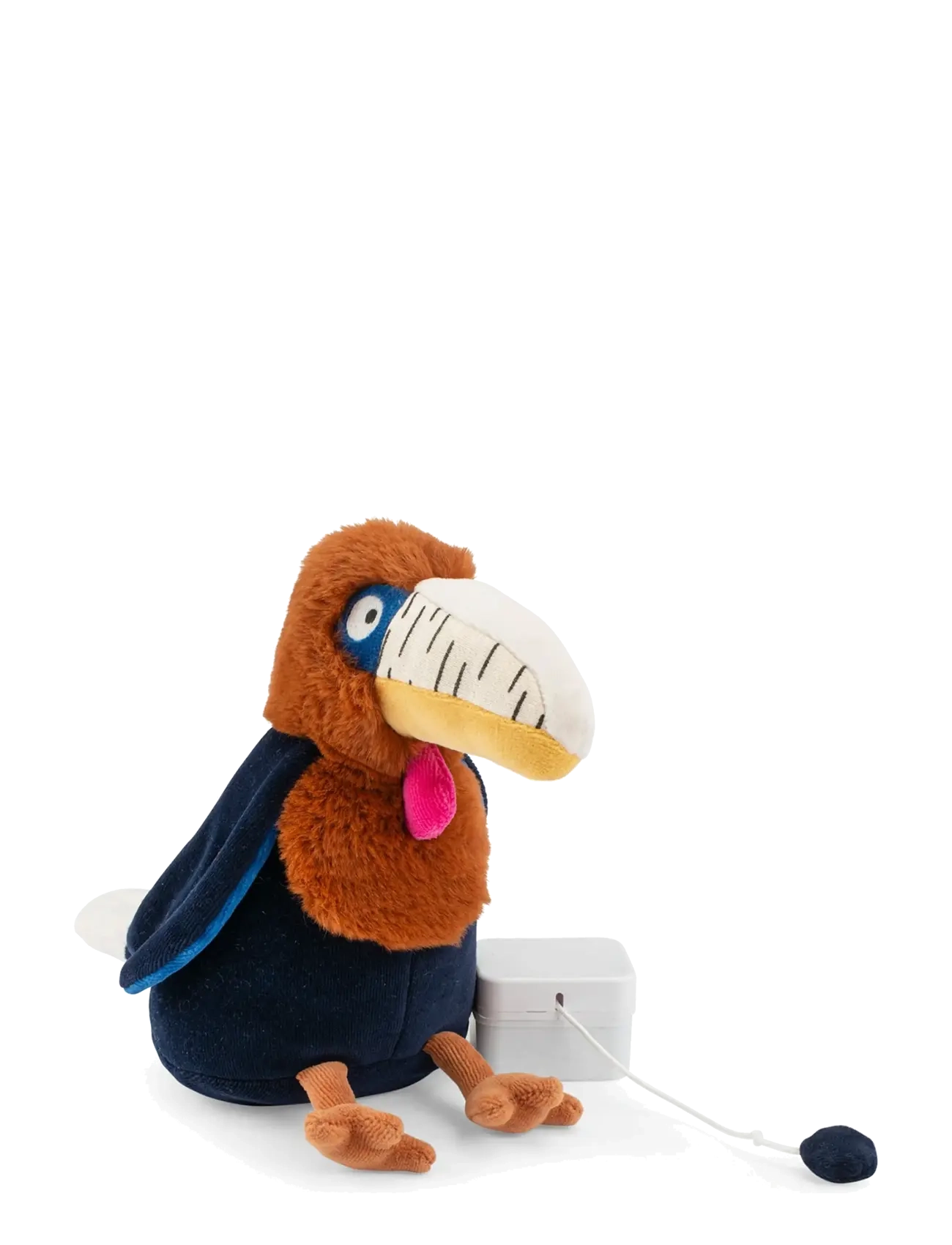 Moulin Roty - Musical Plush - Litchi the Hornbill 25 cm - La forêt Mawa - musikalske plysdyr - orange - 2