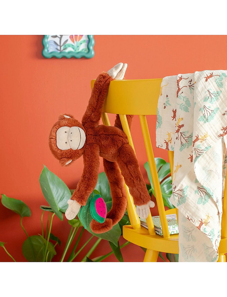 Moulin Roty - Activity Plush - Mochica the Monkey 38 cm - La forêt Mawa - tuskudýr - brown - 0