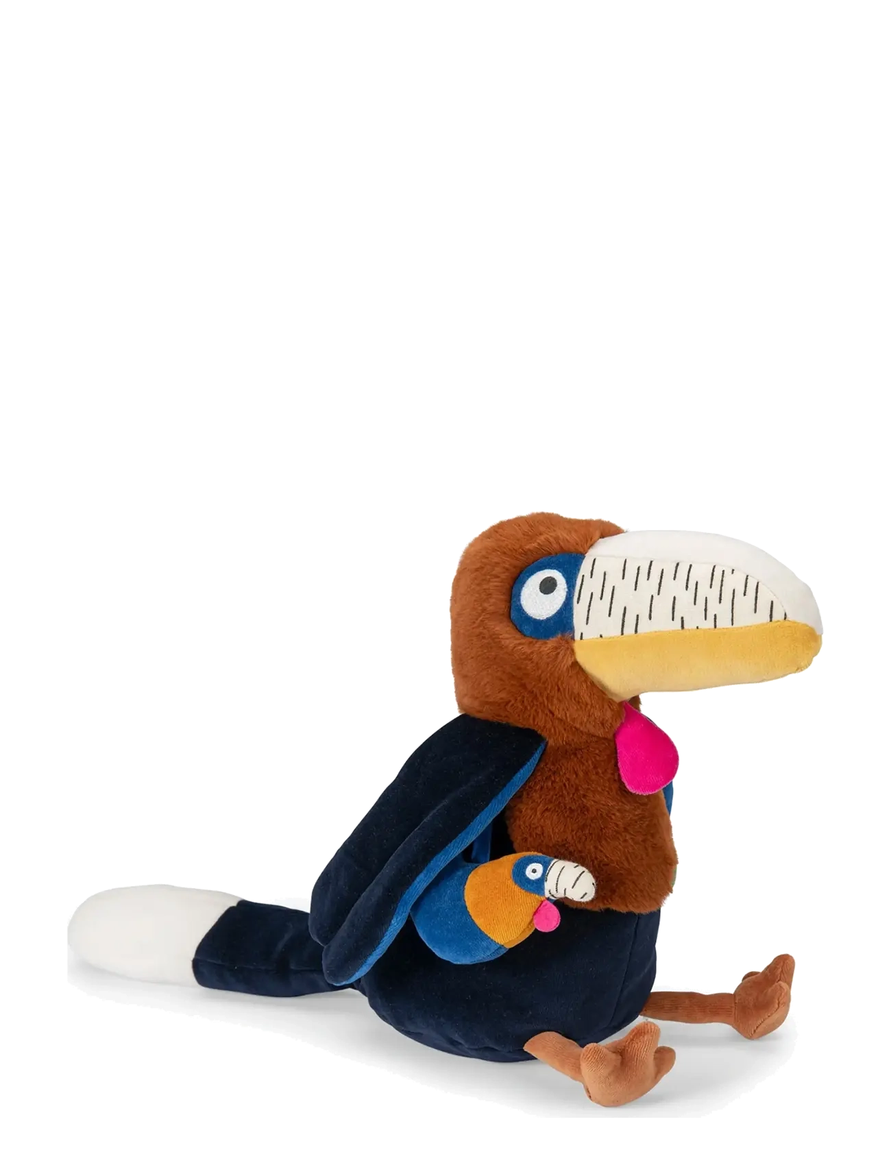 Moulin Roty Activity Plush - Litchi the Hornbill 40 cm - La forêt Mawa - Soft toys - MULTI / multi