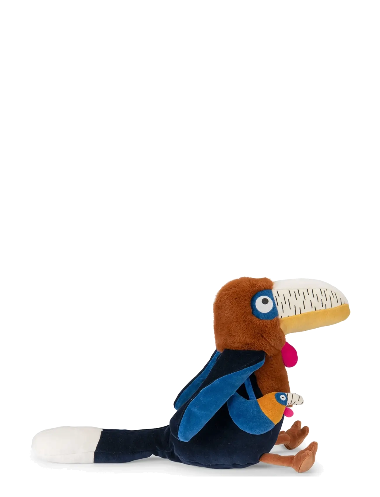 Moulin Roty - Activity Plush - Litchi the Hornbill 40 cm - La forêt Mawa - tøjdyr - multi - 2