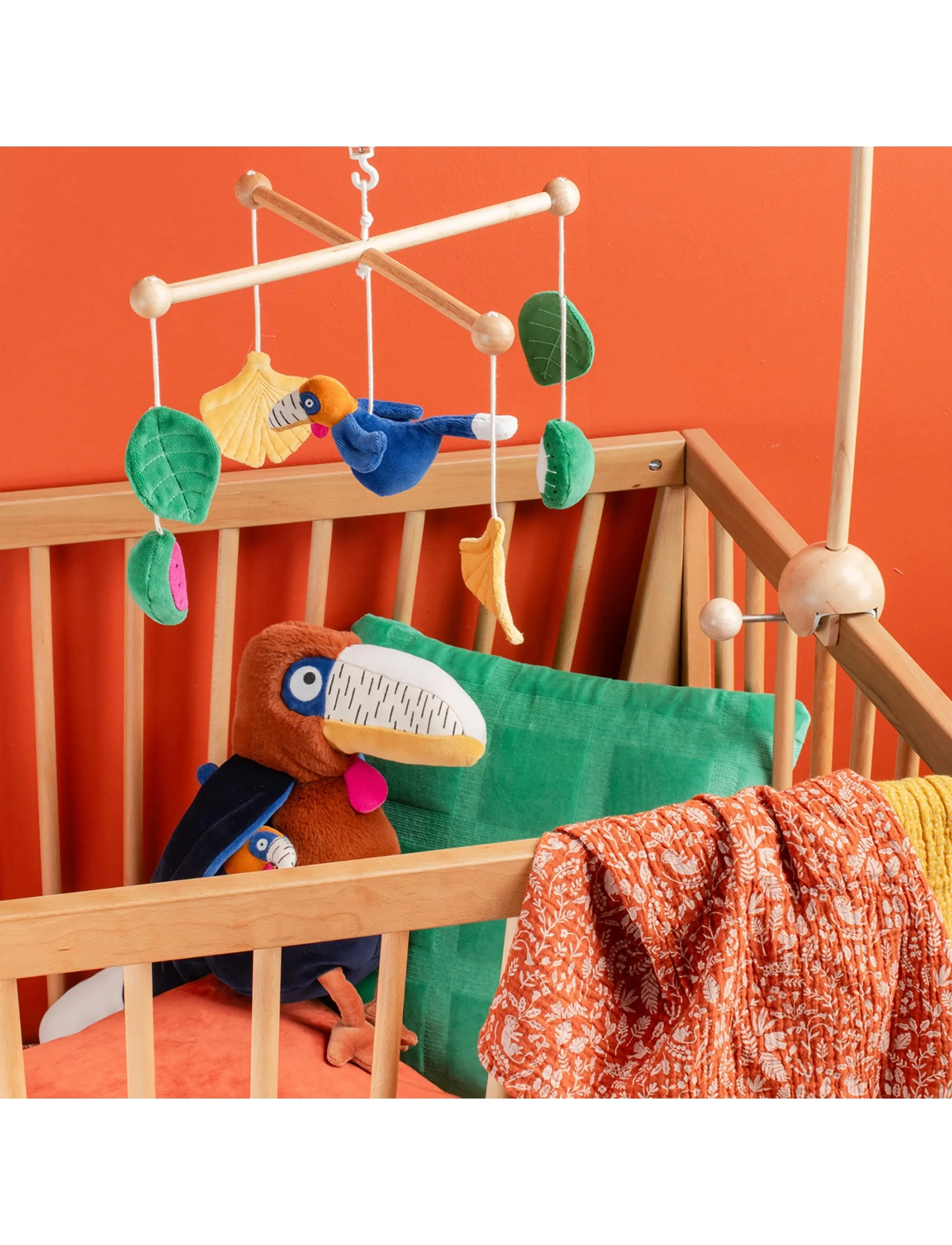 Moulin Roty Activity Plush Litchi The Hornbill 40 Cm La Forêt Mawa, Stuffed Dyr, Multi/mønstret, Str: ONE SIZE