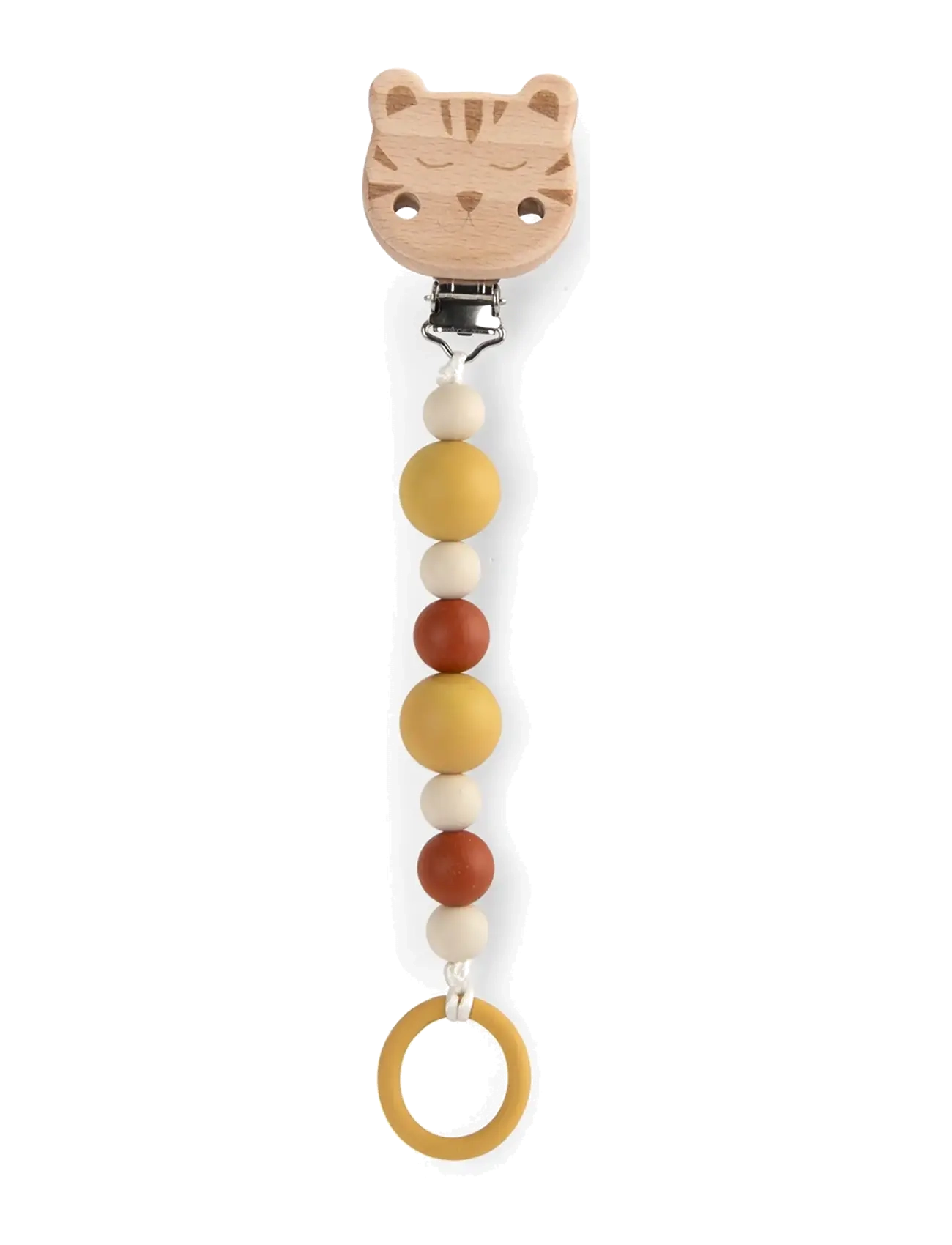 Moulin Roty - Soother Holder - Baboo the Tiger - La forêt Mawa - tanntöku leikföng - multi - 1
