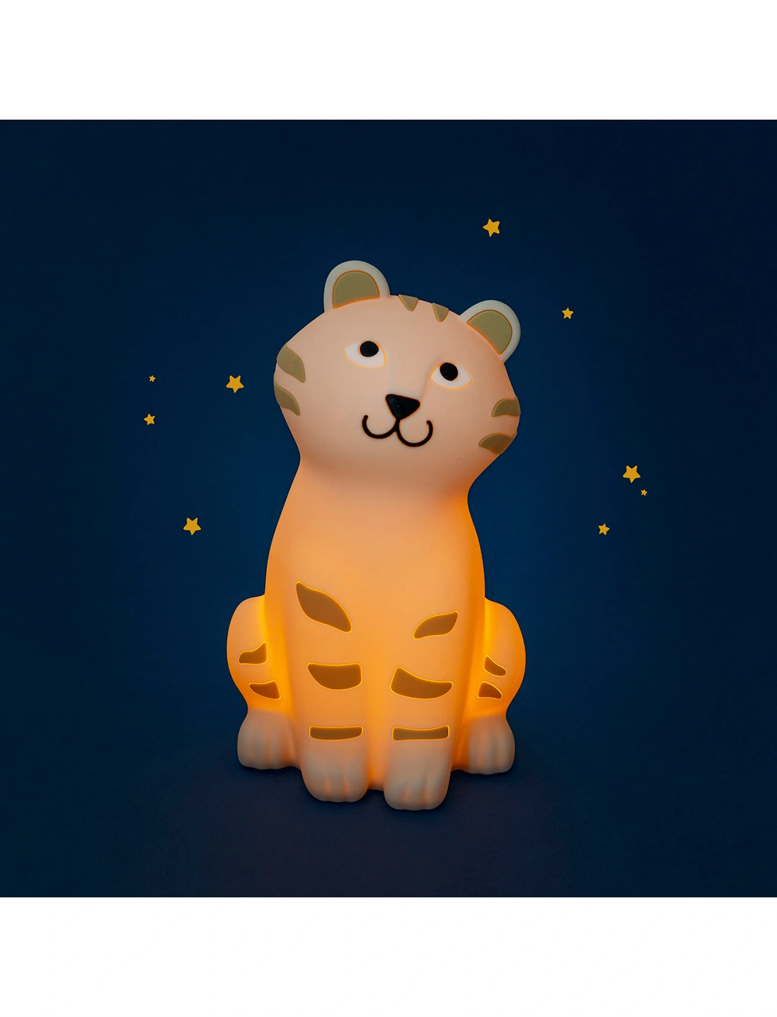 Moulin Roty Night Light - Tiger - La Forêt Mawa, One Size, Cream, Belysning > Natlamper, Børn