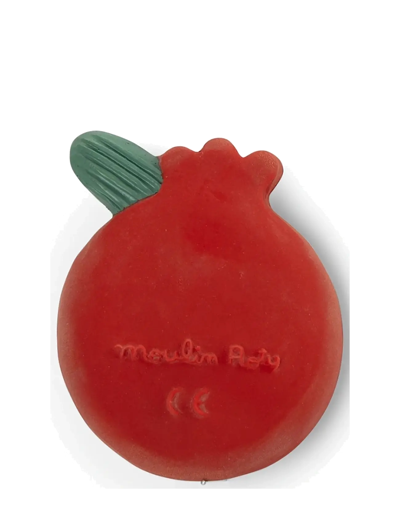 Moulin Roty - Teether - Rubber Pomegranate - La forêt Mawa - bitleksaker - red - 2
