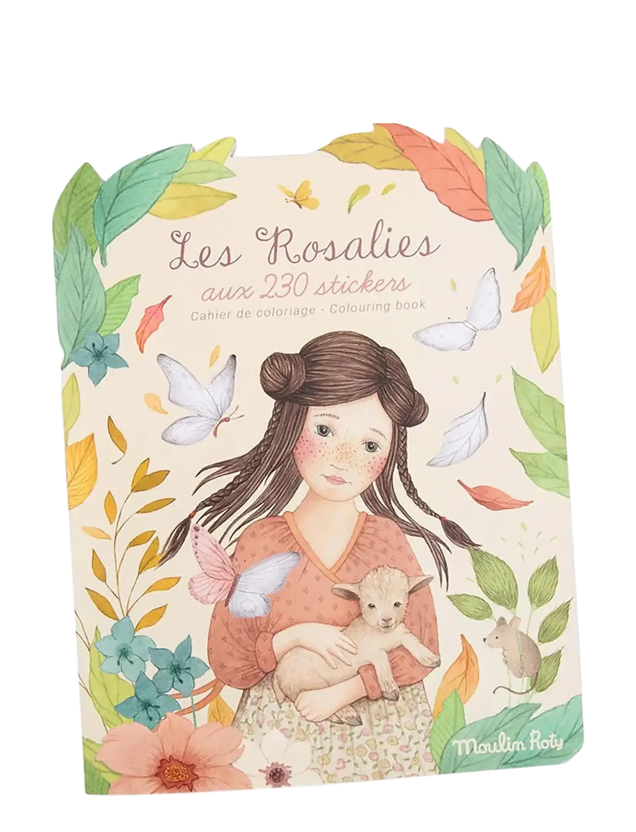 Moulin Roty Colouring Book With Stickers - Les Rosalies, One Size, Multi/patterned, Tegning > Malebøger Og Håndarbejdsbøger, Børn