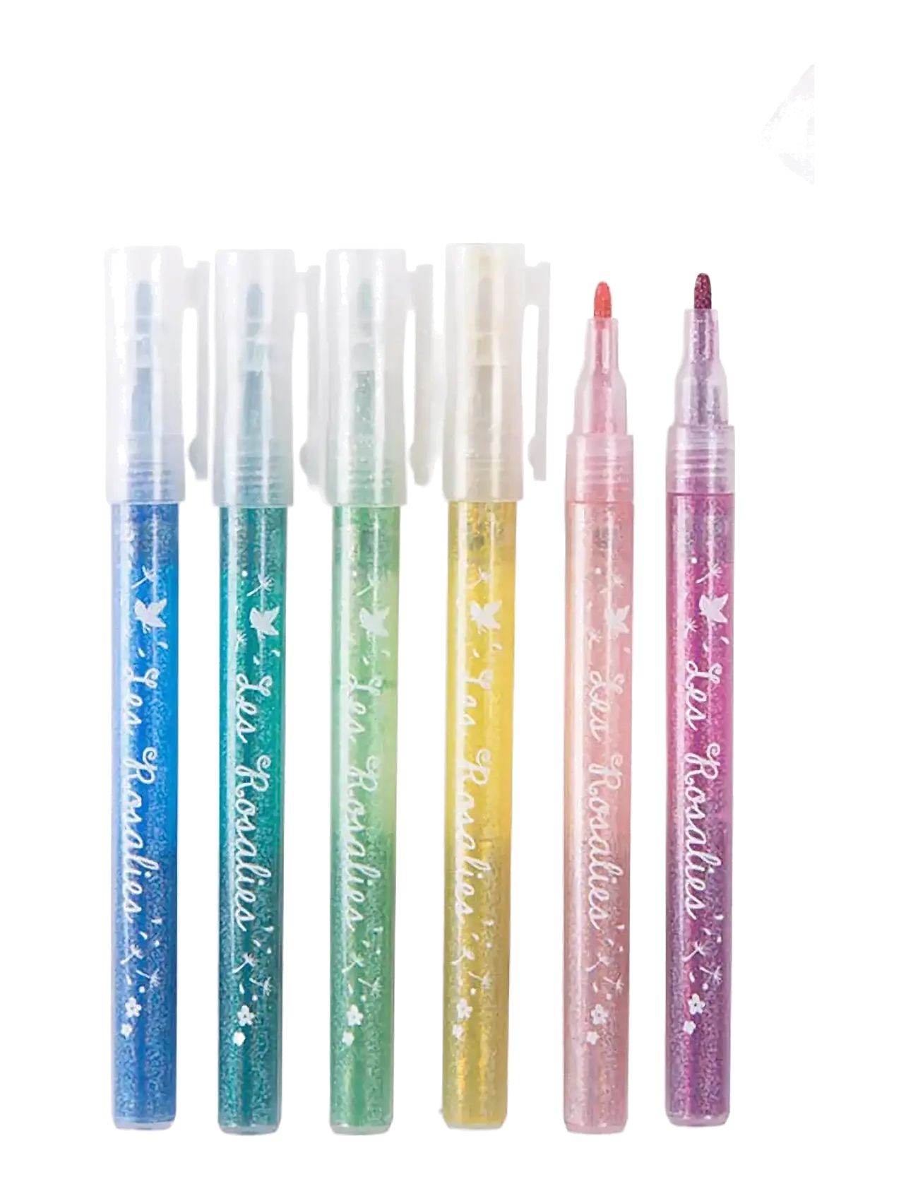 Moulin Roty - Felt Pens 6 pcs - Glitter - Les Rosalies - blýantar - multi - 1