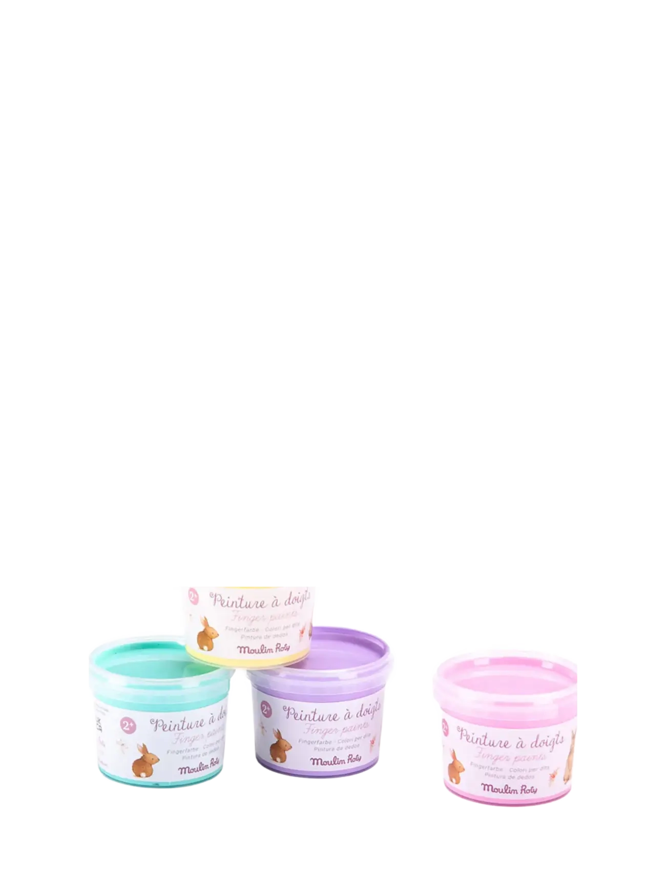 Finger Paint - Pastel 4x100g - Les Rosalies - PINK