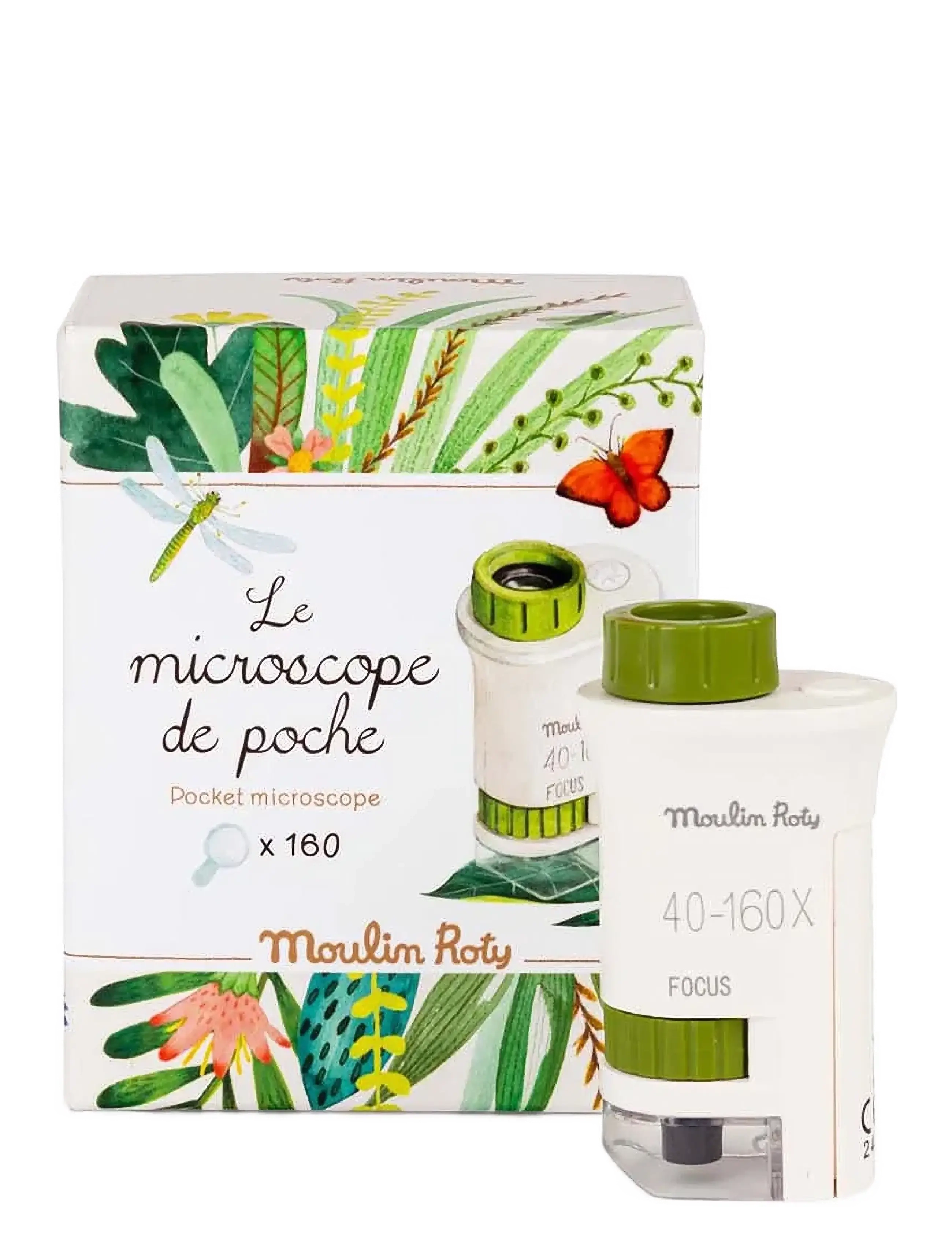 Moulin Roty Pocket Microscope - Le Jardin Du Moulin, One Size, Multi/patterned, Legetøj > Experiments And Science, Børn