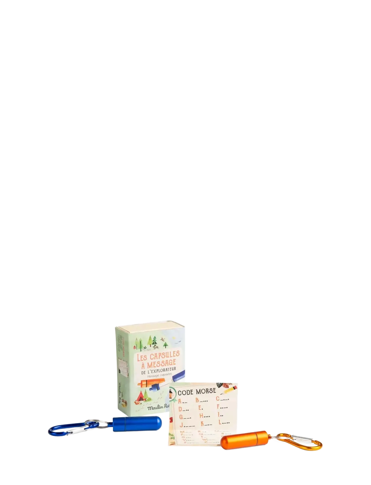 Moulin Roty Message Capsules 2pcs - Le Jardin du Moulin - Eksperimenter og videnskab - BLUE-ORANGE / multi