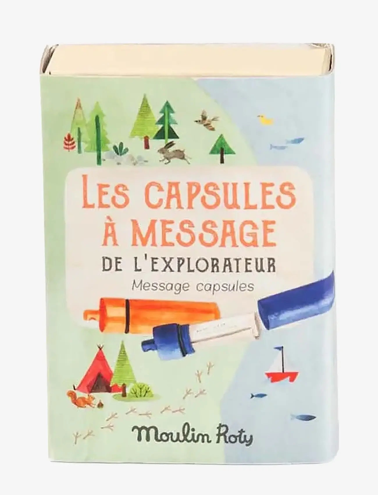 Moulin Roty - Message Capsules 2pcs - Le Jardin du Moulin - eksperimenter og videnskab - blue-orange - 2