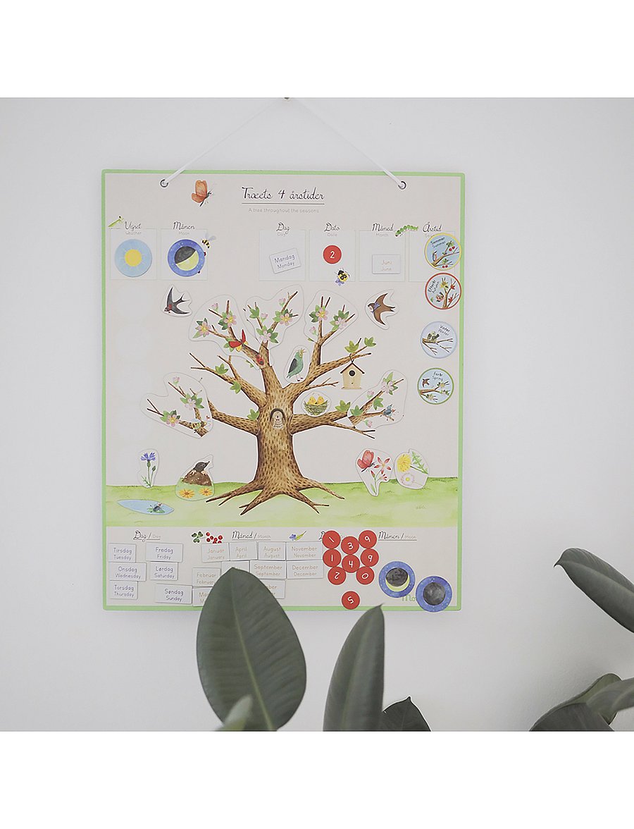 Moulin Roty - Magnetic Calendar - Seasons In DANISH - kalendrar & anteckningsblock - white - 4