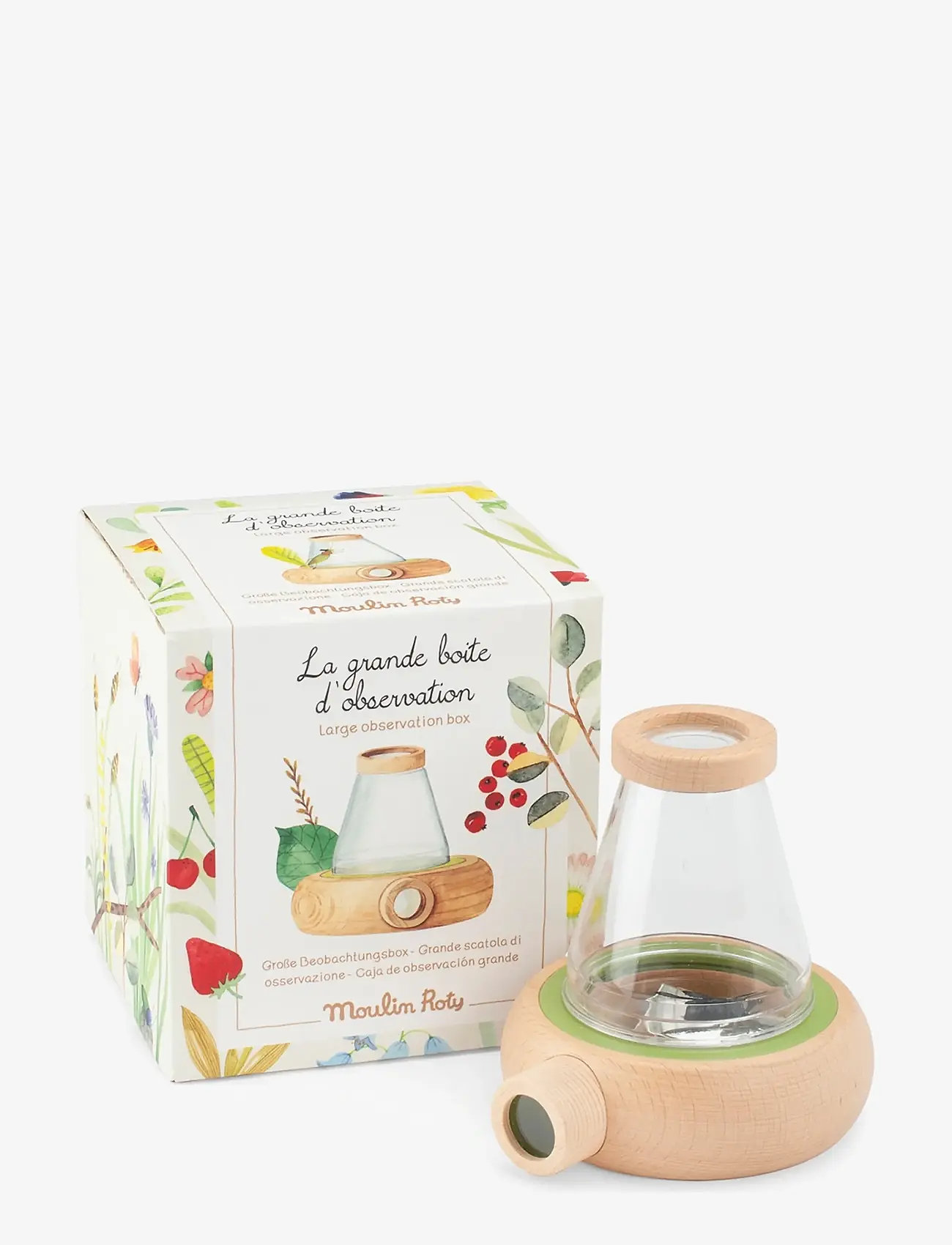 Moulin Roty - Large Insect Observation Box - Le Botaniste - steam-legetøj - wood - 0