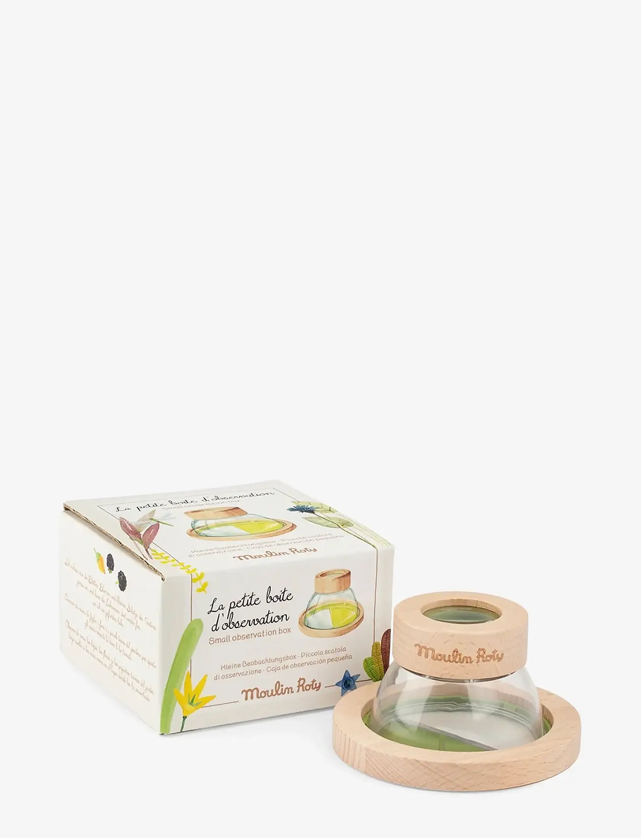 Moulin Roty - Small Insect Observation Box - Le Botaniste - steam-legetøj - wood - 0