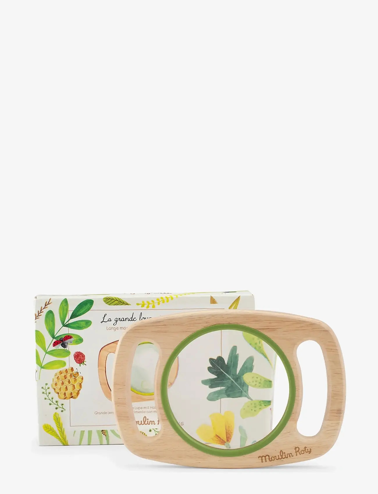 Moulin Roty - Magnifying Glass with Handles - Le Botaniste - eksperimenter og videnskab - wood - 0